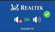 Realtek Sound Driver Fix for Gigabyte (No Sound Fix)
