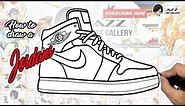 How to draw an Air Jordan Shoe