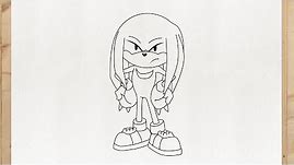 How to draw KNUCKLES FROM SONIC (Classic, Hedgehog and Boom) - step by step and EASY for beginners
