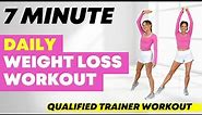 7 Minute Workout for Weight Loss | Low Impact Fat Burn Cardio | Total Full Body | Easy and Fun