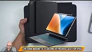 CHESONA Magnetic Floating Keyboard Case for iPad