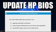 How to Update BIOS Software on HP Laptop