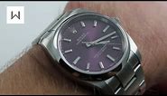 Rolex Oyster Perpetual 34 114200 Purple Dial Luxury Watch Review