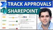 SharePoint Approval Timeline | Power Automate Approvals + Column Formatting + Approval History