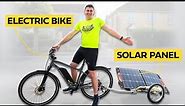 How far can I go on my solar powered bike?