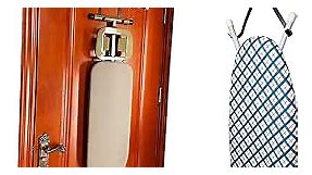 Over The Door Ironing Board Hanger, Especially for 1 3/4" Thick Doors (Without Basket)