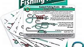 Easiest Fishing Knots - Waterproof Guide to 12 Simple Fishing Knots | How to Tie Practical Fishing Knots & Includes Mini Carabiner | Perfect for Beginners