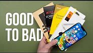 Testing Every Type of Screen Protector for iPhone 14 / 13: from terrible to good…