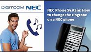 NEC Phone System: How to change the ringtone on a NEC phone
