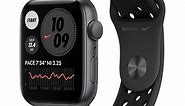 APPLE Watch SE Nike GPS 44mm koperta z aluminium (gwiezdna szarość)   pasek sportowy (czarny) - niskie ceny i opinie w Media Expert