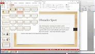 Change Layout of Slide to Two Content Using PowerPoint 2013