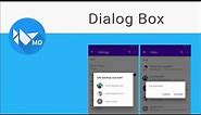 Kivy Tutorial 7 - Creating Dialog Boxes | KivyMD