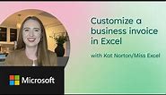 Microsoft Create: Customizing an Excel Invoice Template