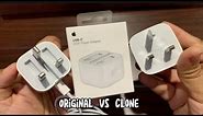 Apple 20W Power Adapter Unboxing | Original Vs Clone Power Adapter for Apple iPhone iPad iWatch