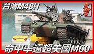 【M48H勇虎坦克】台灣陸軍主戰坦克，台美共同研發，作戰性能究竟怎麼樣