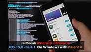 How to Jailbreak iPhone 8, 8Plus, iPhone X - iOS 15.0 16.4.1 On Windows with Palen1x