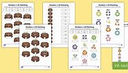 Numbers 0 to 10 Matching Words and Digits Worksheets