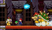 New Super Mario Bros. (DS) 100% Walkthrough - World 8 / Final Boss (All Star Coins & Secret Exits)