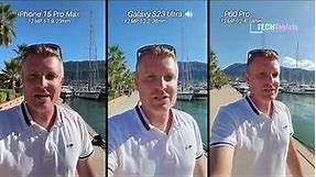 iPhone 15 Pro Max Vs Galaxy S23 Ultra Vs Huawei P60 Pro Camera Comparison