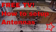 Detailed instructions on how to Install an over the air TV Antenna for free HDTV