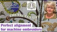 Perfect alignment of machine embroidery designs every time - Jacobean Tree of Life