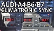 How to sync zones in Climatronic Audi A4 B6 / B7 (tips & tricks)