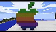Easy Minecraft Pixel Art Tutorial - 90's Apple Logo