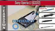 📱 Sony Xperia L1 G3312 Teardown Take apart Tutorial