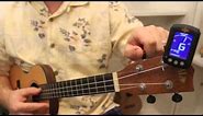 Lesson 12: How to Tune a Ukulele with an Electronic Tuner - Ukemanfischer
