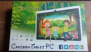 Kids Cartoon Tablet PC Unboxing & review 2019