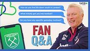 David Moyes Answers Hammers' Fan Questions | Lyca Mobile