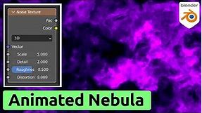 From noise texture to animated nebula - Blender Procedural Material