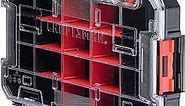 CRAFTSMAN VERSASTACK Storage Organizer, Small Parts Organizer, 20-Compartments, Lid Includes Secure Latch (CMST17828)