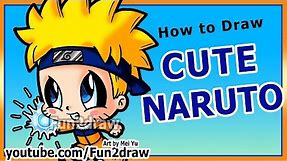 Learn how to draw Anime + Manga Easy - Naruto Chibi - People Characters: Fun2draw Online Art Lessons