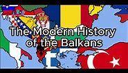 The Modern History of the Balkans Every Month De Facto Map With Flags (WW2 1944-January 2024)