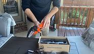 GOXAWEE mini chainsaw 20 voltage 2 batteries
