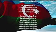 Azərbaycan Respublikasının Dövlət Himni (4k keyfiyyətdə, himnin sözləri ilə)