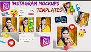 Instagram PSD Mockups Templates Download Free