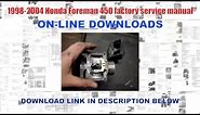 1998-2004 Honda Foreman 450 factory service manual