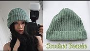 How to Crochet a Beanie Hat | Knit Look Crochet Beanie