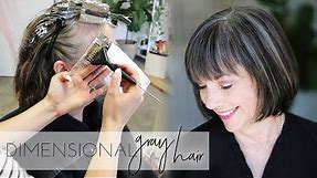 How to add dimension back into Natural Gray Hair Color | Transition to Gray Hair Naturally