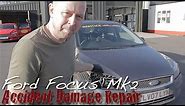 Accident Damaged Ford Focus Mk2, Front Wing & Shock Absorber Replacement.