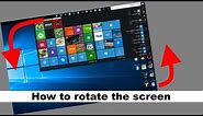 How to rotate the screen in Windows 10/11 & turn ON/OFF auto rotation - Working 2024