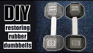 How to restore rubber dumbbells, home gym essentials
