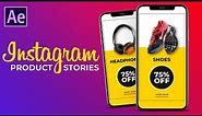 Product Sale Promo for Instagram Story in After Effects | After effects Tutorial