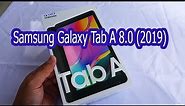 Samsung Galaxy Tab A 8.0 (2019) black color unboxing | SM-T295