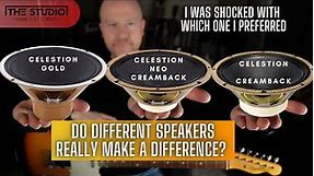 Do different Speakers In Guitar Amps Really Make A difference? - Celestion Shootout.
