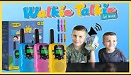 Best Walkie Talkies for kids 2019 - BATURU Kids Walkie Talkies review unboxing and play