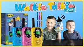 Best Walkie Talkies for kids 2019 - BATURU Kids Walkie Talkies review unboxing and play