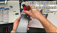How to replace a battery on Casio calculators